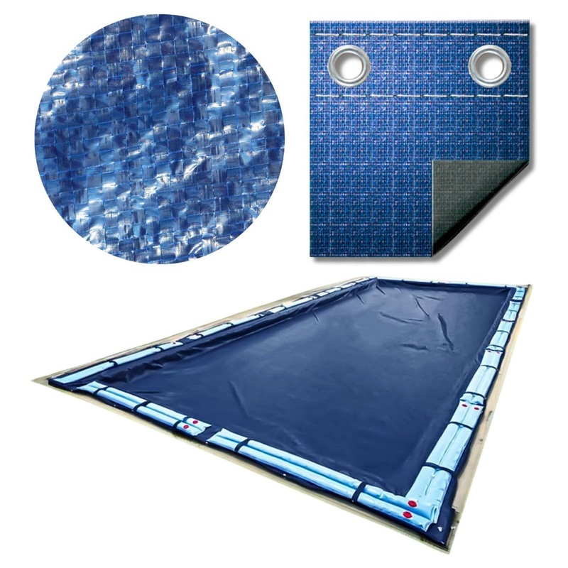 Swimline Hydrotools 25×50′ Super Guard Winter Pool Cover, Inground Pools 20X45′, Blue