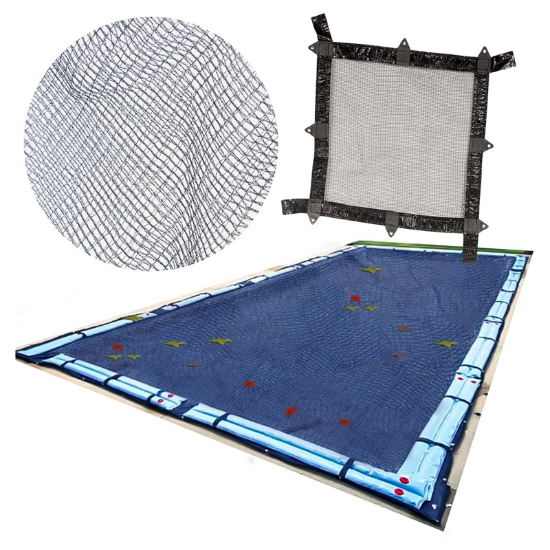 Swimline Hydrotools Leaf Net Winter Pool Cover for 12×20 Ft Above Ground Pools