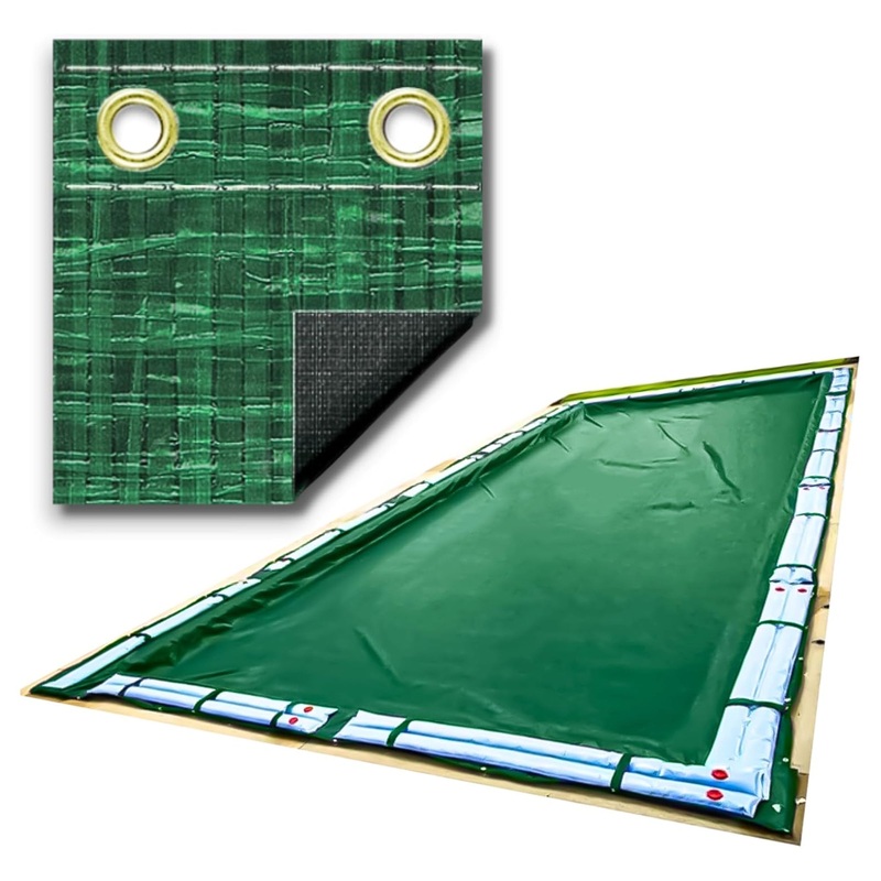 Swimline Hydrotools Ripstopper Winter Pool Cover for 30 x 50 Ft Inground Pools