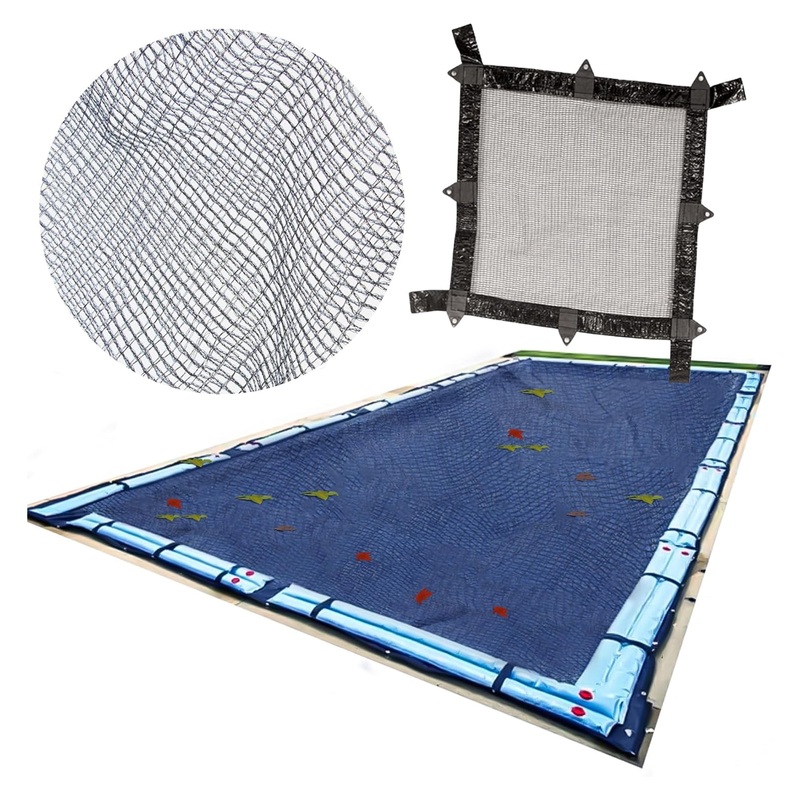 Swimline Hydrotools Winter Leaf Net, Cover for Above Ground Pool, 20×28, Black