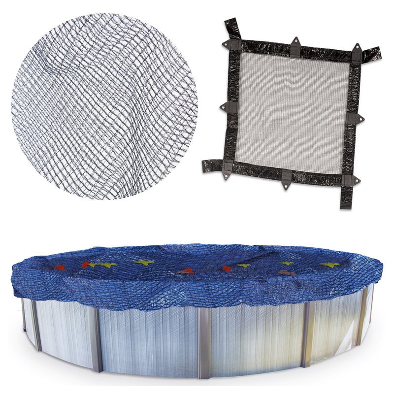 Swimline Hydrotools Winter Leaf Net, Cover for Above Ground Pool, 24×49, Black