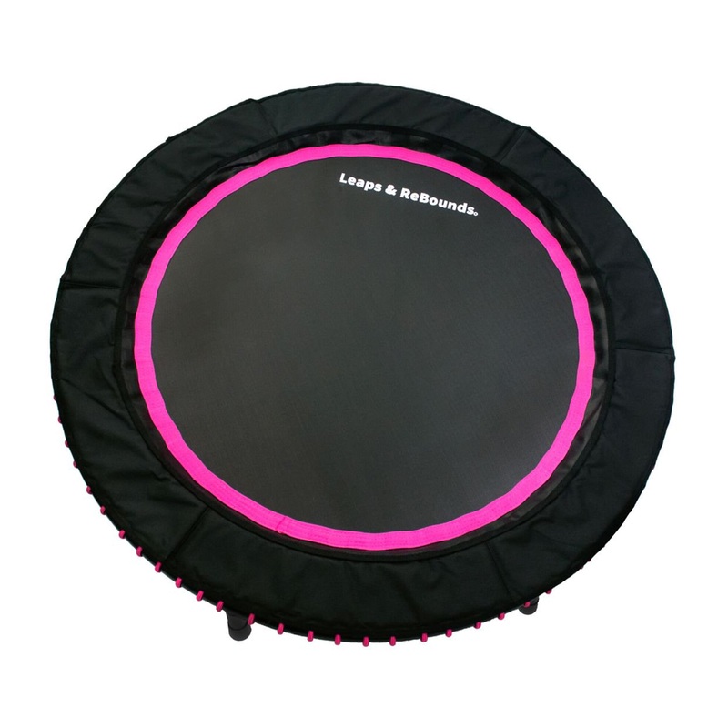 40 Mini Fitness Trampoline & Rebounder Gym Equipment, Pink (Open Box)